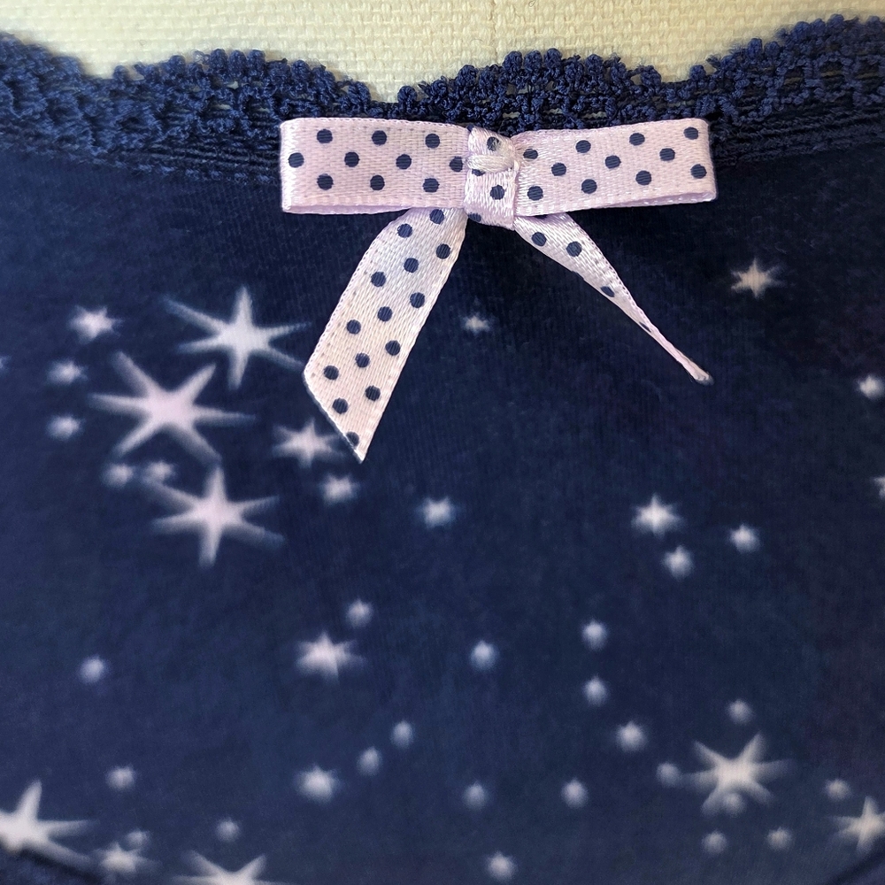Victoria's Secret Dream Angels Hiphugger Lace Panty Blue NWT Nylon Galaxy Stars - Picture 5 of 11